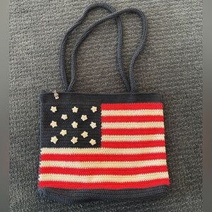 Candie's Patriotic Flag Shoulder Bag - Red, White, Blue